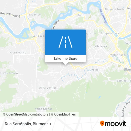 Rua Sertópolis map