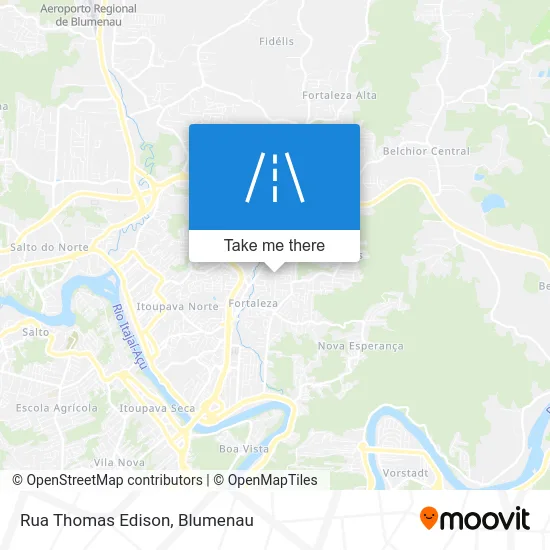 Rua Thomas Edison map