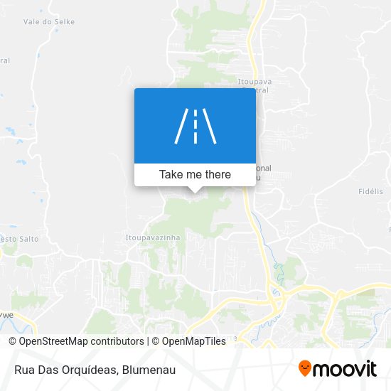 Rua Das Orquídeas map