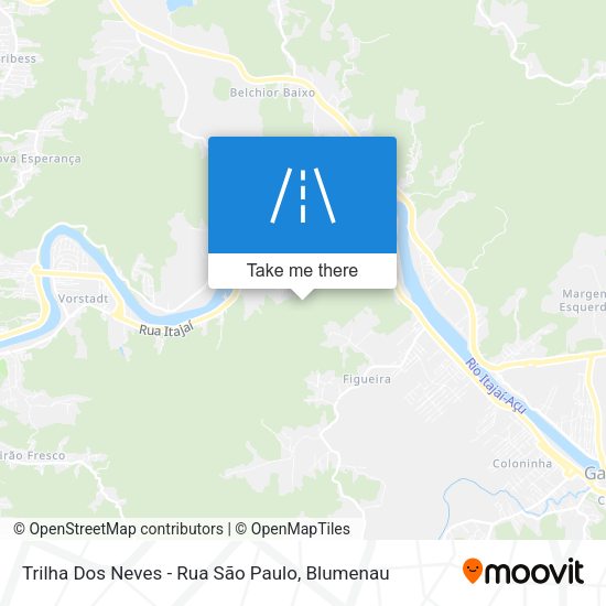 Trilha Dos Neves - Rua São Paulo map