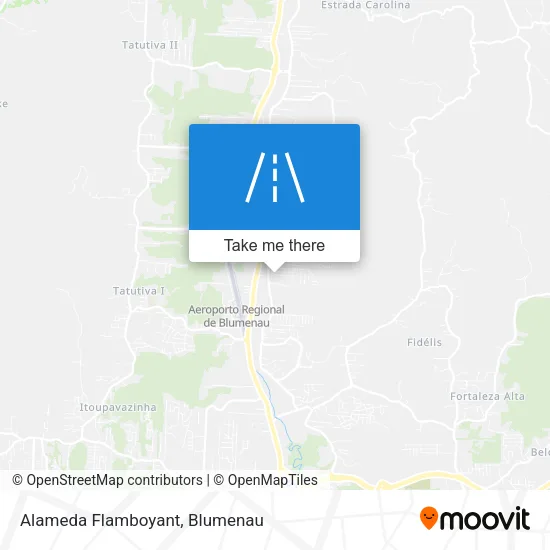 Alameda Flamboyant map