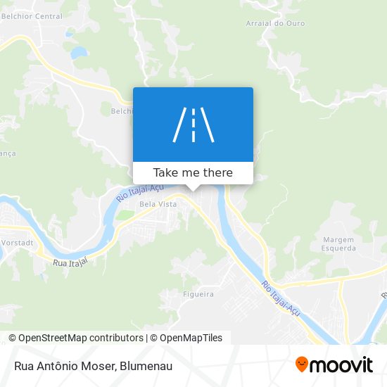 Rua Antônio Moser map