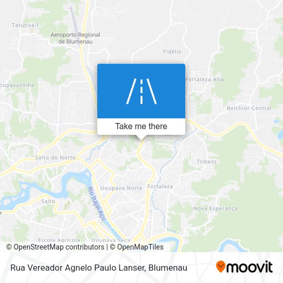 Rua Vereador Agnelo Paulo Lanser map