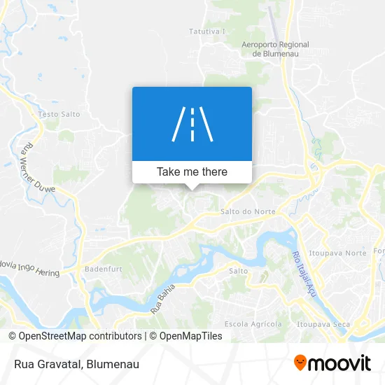 Rua Gravatal map