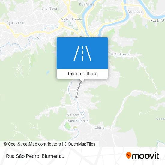 Rua São Pedro map