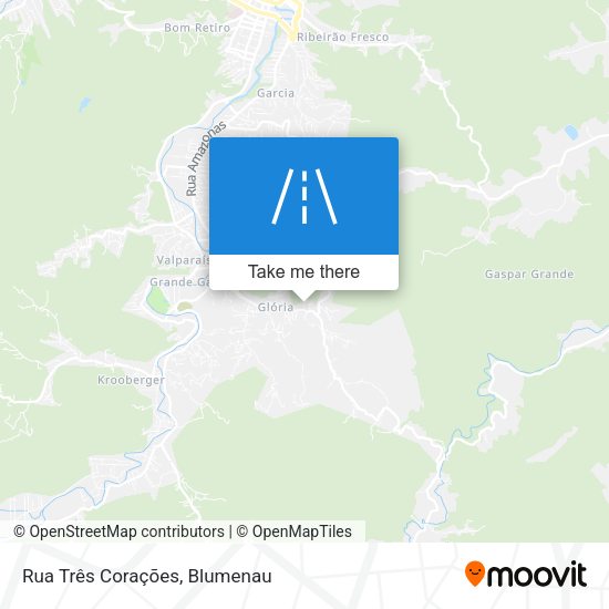 Rua Três Corações map