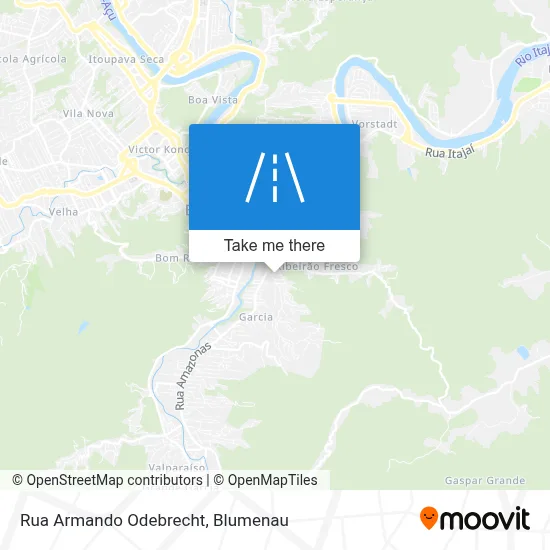 Rua Armando Odebrecht map