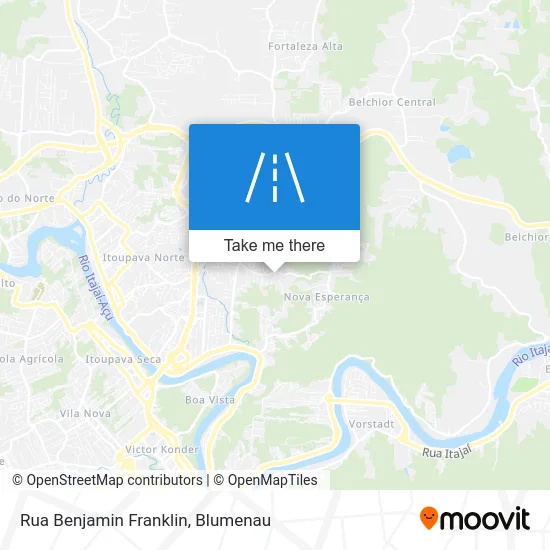 Rua Benjamin Franklin map