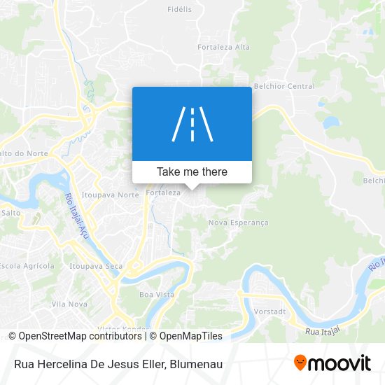 Rua Hercelina De Jesus Eller map