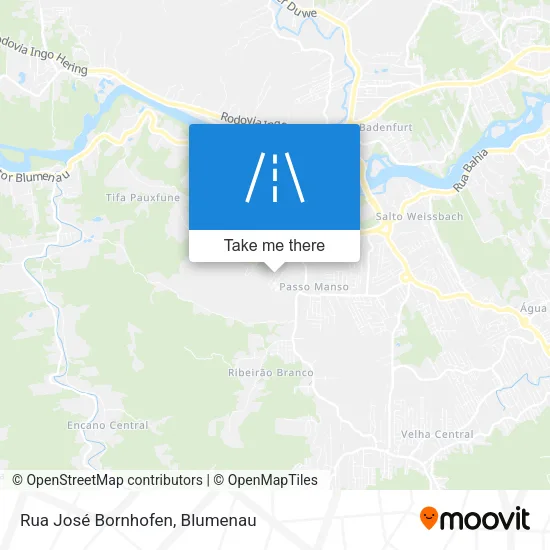 Rua José Bornhofen map