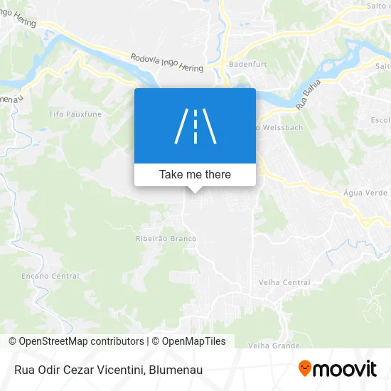 Rua Odir Cezar Vicentini map