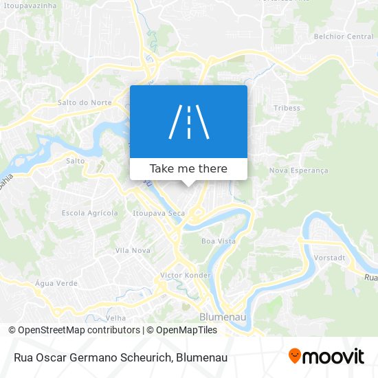 Mapa Rua Oscar Germano Scheurich