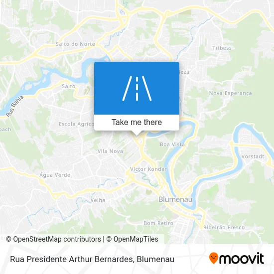 Rua Presidente Arthur Bernardes map
