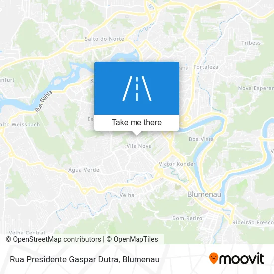 Rua Presidente Gaspar Dutra map