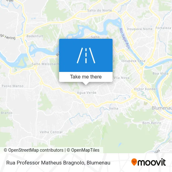 Rua Professor Matheus Bragnolo map