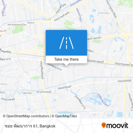 ซอย พัฒนาการ 61 map