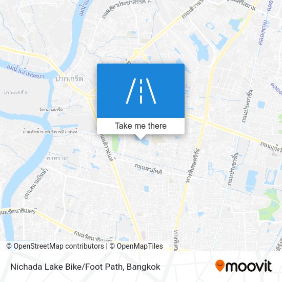 Nichada Lake Bike/Foot Path map