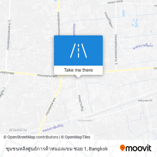 ชุมชนหลังศูนย์การค้าหนองแขม ซอย 1 map