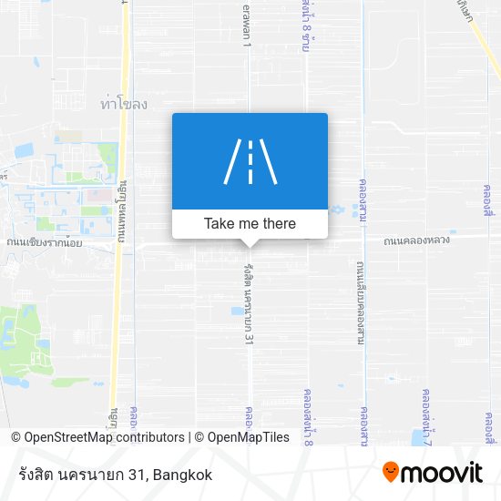 รังสิต นครนายก 31 map