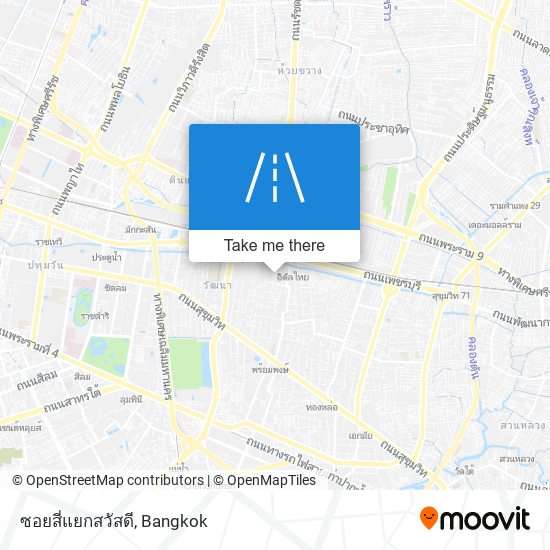 ซอยสี่แยกสวัสดี map