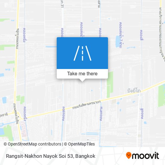 Rangsit-Nakhon Nayok Soi 53 map