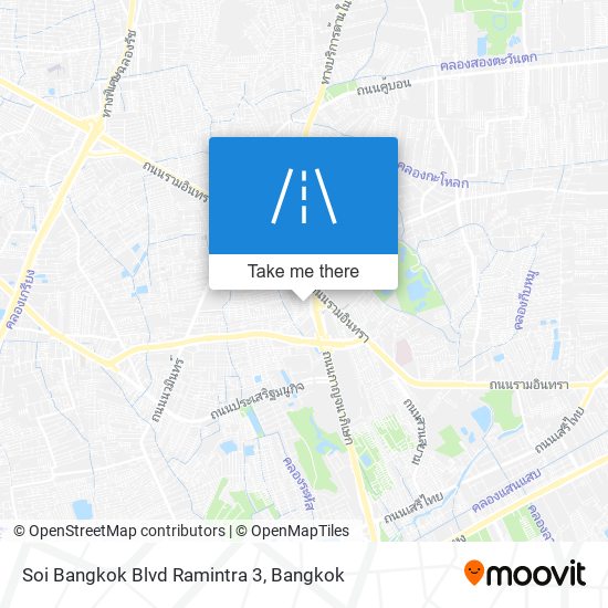 Soi Bangkok Blvd Ramintra 3 map