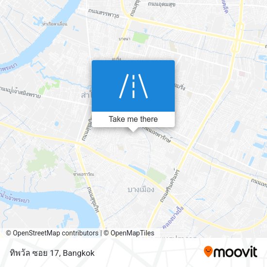 ทิพวัล ซอย 17 map
