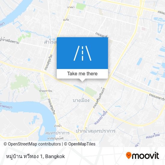 หมู่บ้าน ทวีทอง 1 map