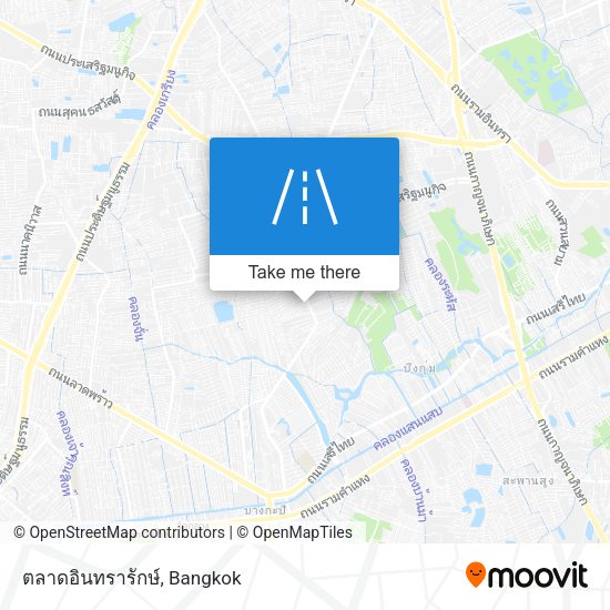 ตลาดอินทรารักษ์ map