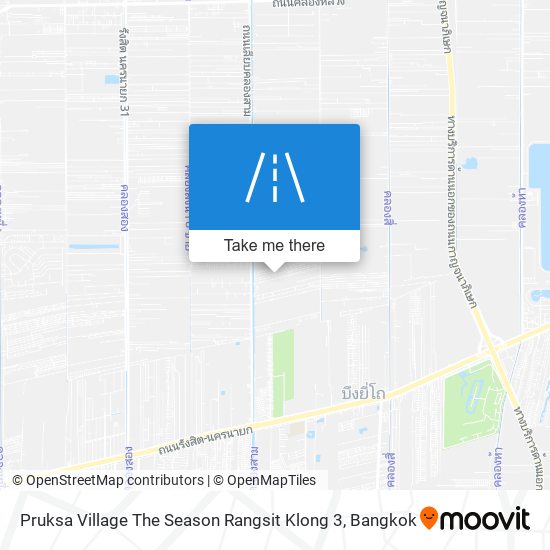Pruksa Village The Season Rangsit Klong 3 map