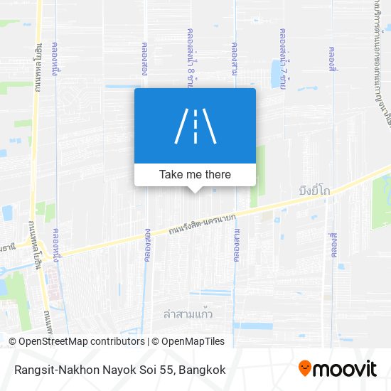 Rangsit-Nakhon Nayok Soi 55 map