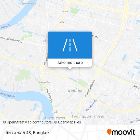 ทิพวัล ซอย 43 map
