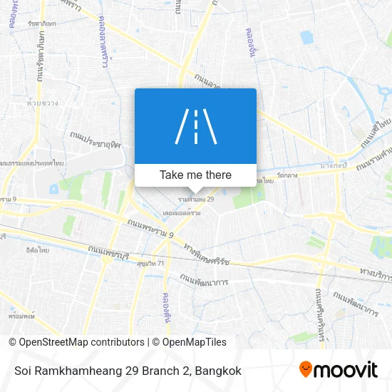 Soi Ramkhamheang 29 Branch 2 map
