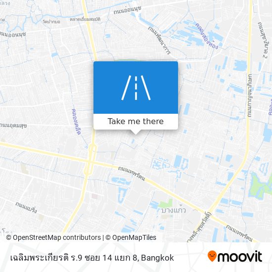 เฉลิมพระเกียรติ ร.9 ซอย 14 แยก 8 map