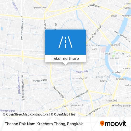 Thanon Pak Nam Krachom Thong map