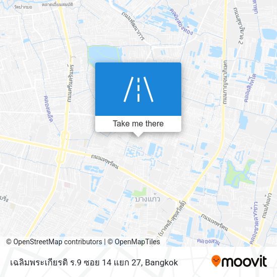 เฉลิมพระเกียรติ ร.9 ซอย 14 แยก 27 map
