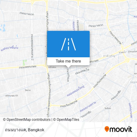 ถนนบางแค map
