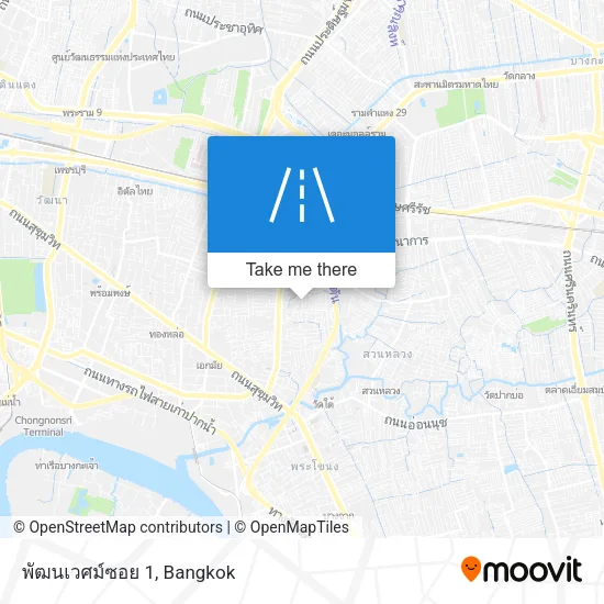 พัฒนเวศม์ซอย 1 map