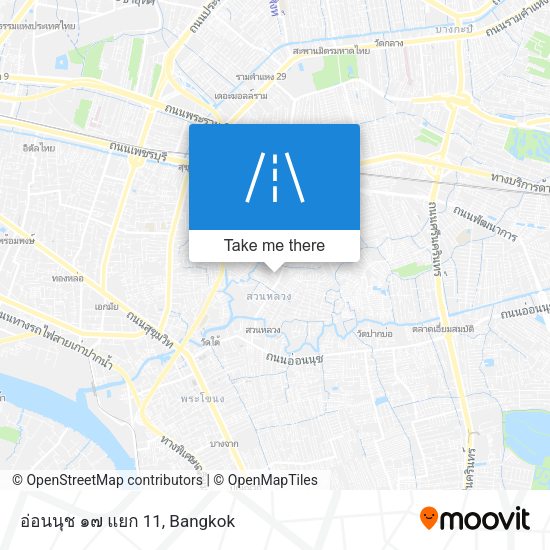 อ่อนนุช ๑๗ แยก 11 map