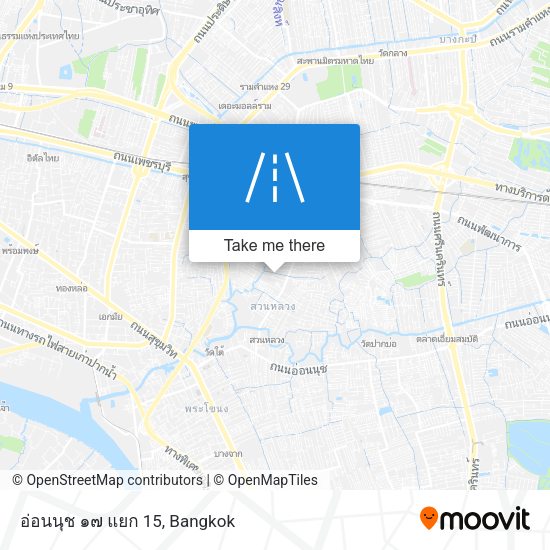 อ่อนนุช ๑๗ แยก 15 map