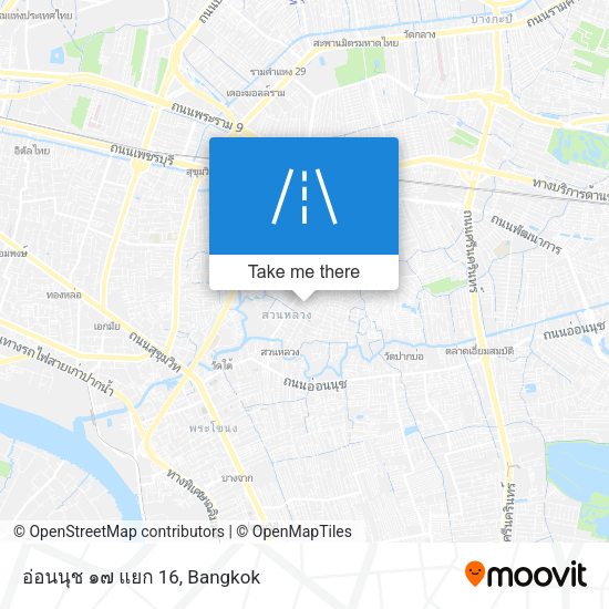 อ่อนนุช ๑๗ แยก 16 map