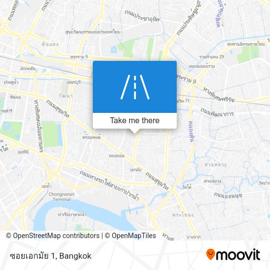 ซอยเอกมัย 1 map
