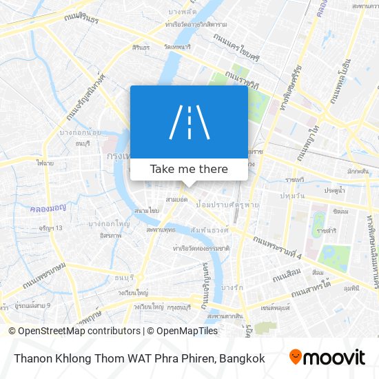 Thanon Khlong Thom WAT Phra Phiren map