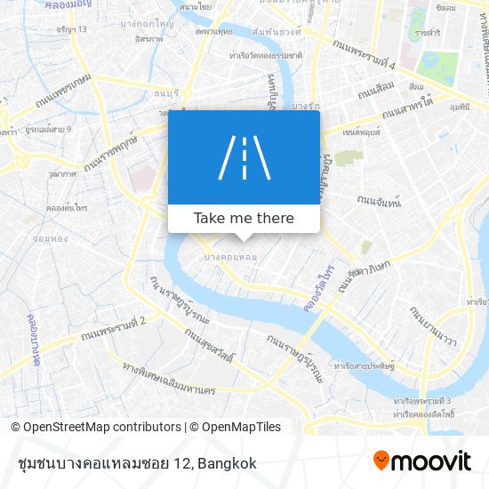 ชุมชนบางคอแหลมซอย 12 map