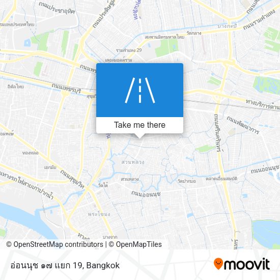 อ่อนนุช ๑๗ แยก 19 map