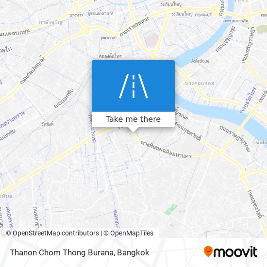 Thanon Chom Thong Burana map