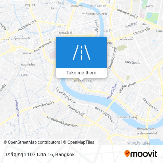 เจริญกรุง 107 แยก 16 map