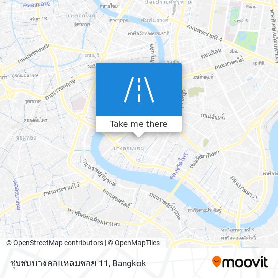 ชุมชนบางคอแหลมซอย 11 map