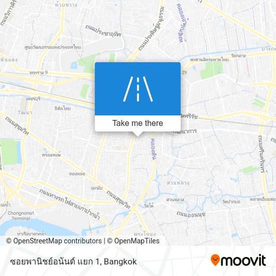ซอยพานิชย์อนันต์ แยก 1 map