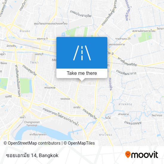 ซอยเอกมัย 14 map